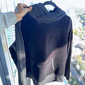 Alo, Black, Velvet, Large, Sweatshirt